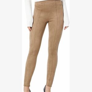 Spanx Faux Suede Leggings size small tan nude colored